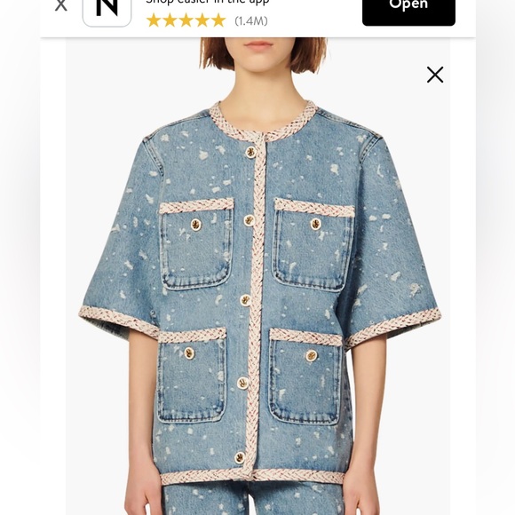 Sandro paris denim shirt - Picture 4 of 5